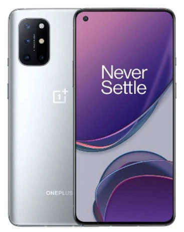 OnePlus 8T 12+256GB Global version 5G - Lunar Silver + Box and extras