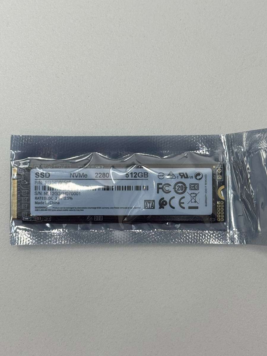 M.2 NVMe SSD, 512GB 2280 Ultra-Slim PCIe