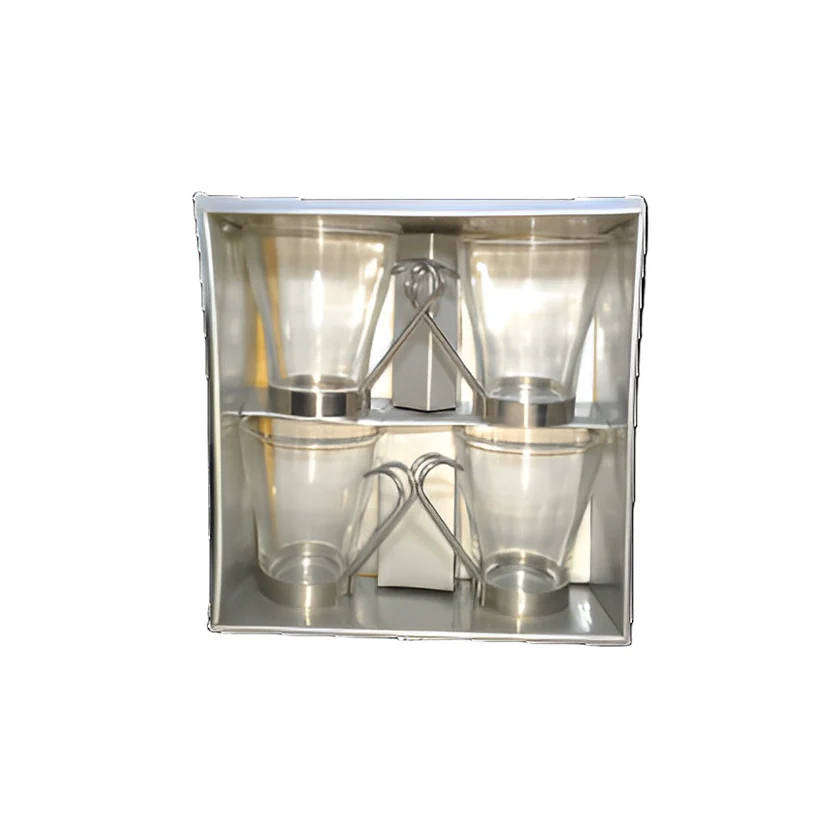 Glass Cuppuccino mugs (set of 4)