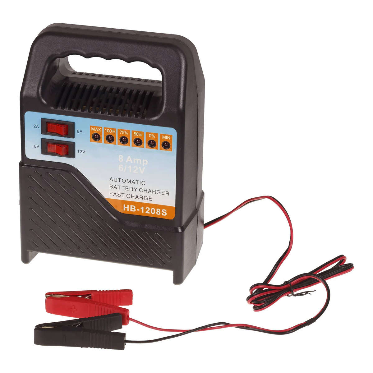 HB-1208S 6V/12V Battery Charger