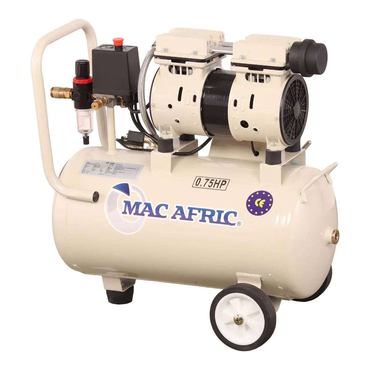 24 Litre Silent Oil Free Compressor 550 W (0.7 HP) 230 V