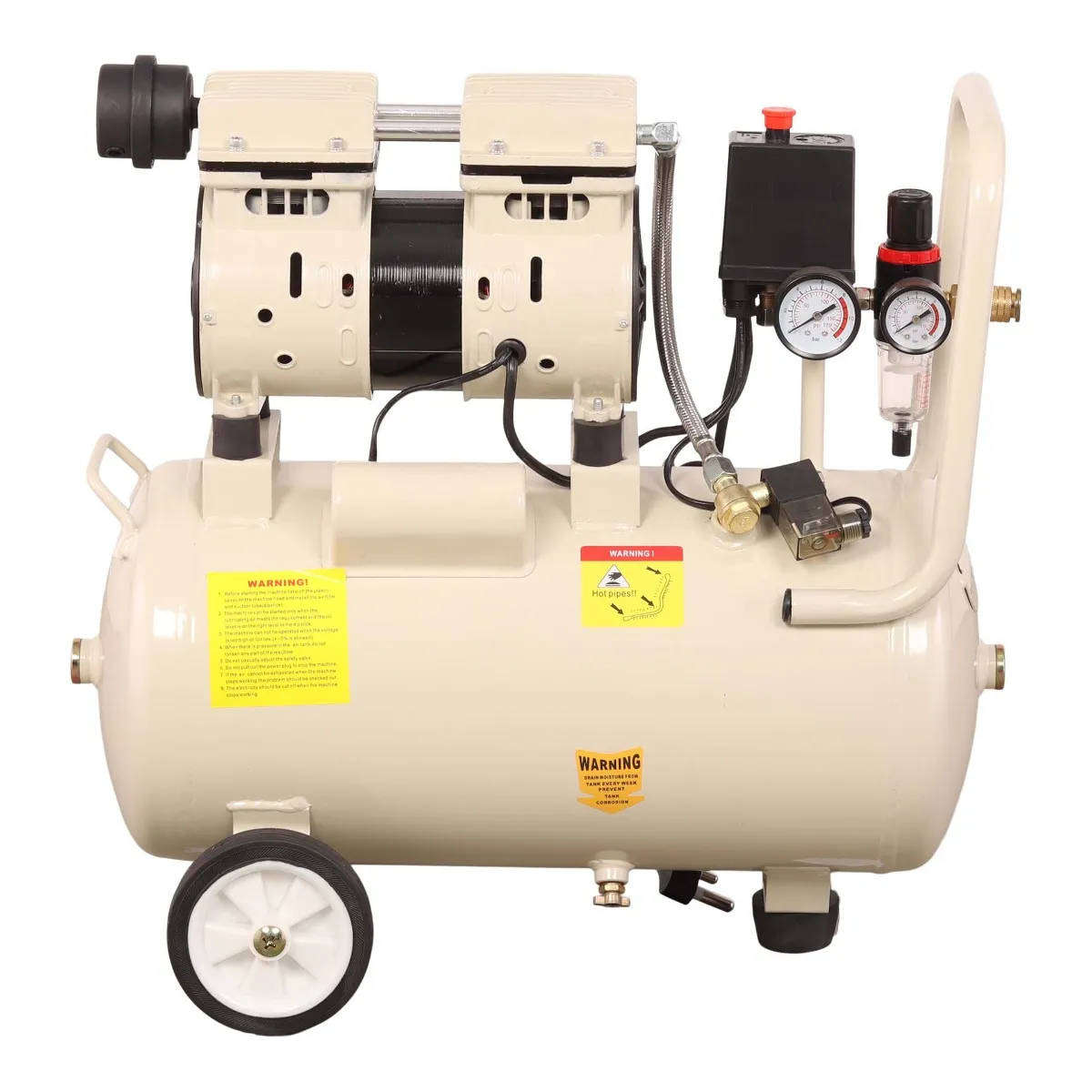 24 Litre Silent Oil Free Compressor 550 W (0.7 HP) 230 V