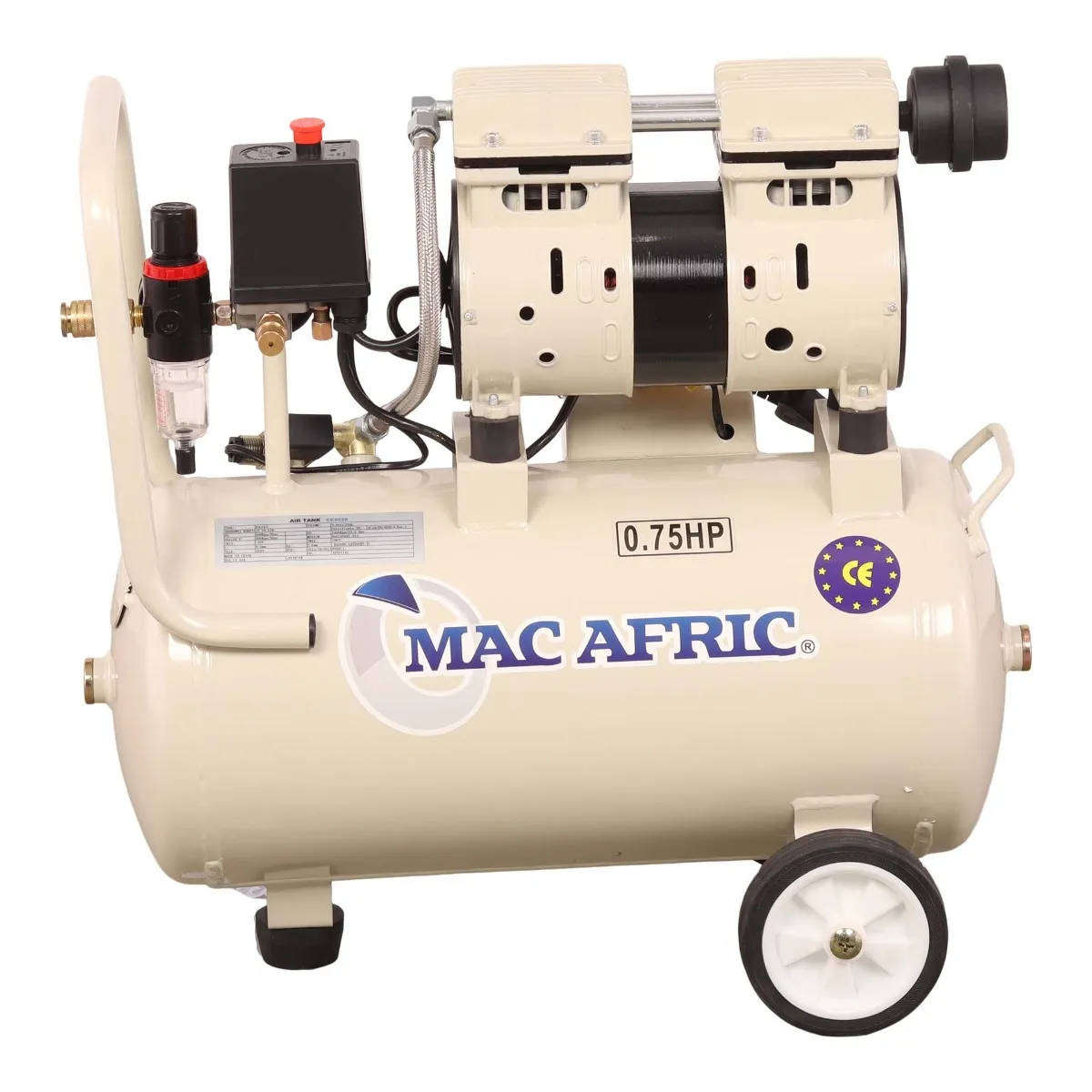 24 Litre Silent Oil Free Compressor 550 W (0.7 HP) 230 V