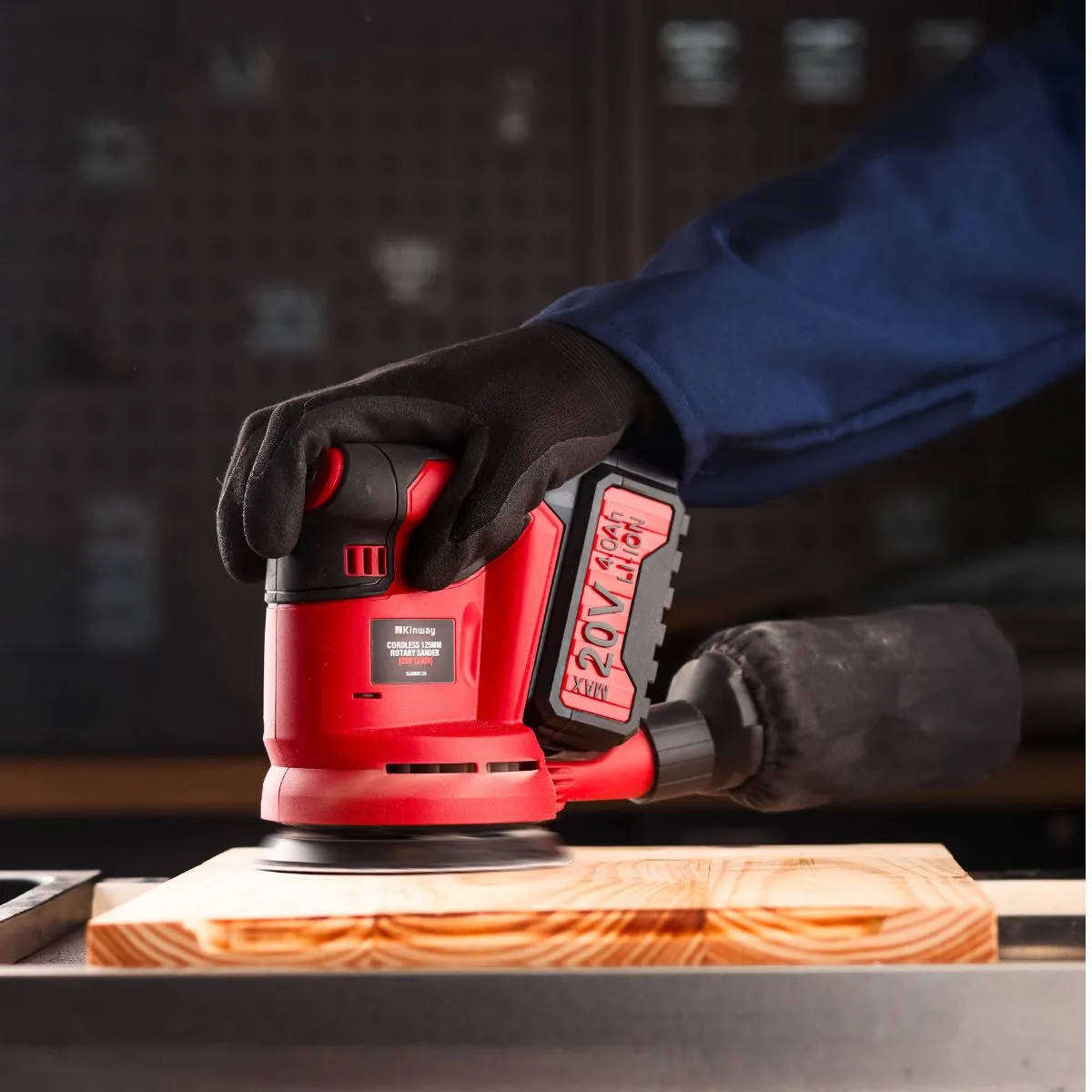 Kinway 20V Brushless Cordless 125mm Rotary Sander  Tool Only