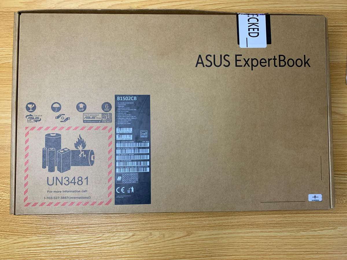 ASUS Expertbook B1502 - i5 12th Gen - 8GB RAM - 512 SSD - Brand New Open Box