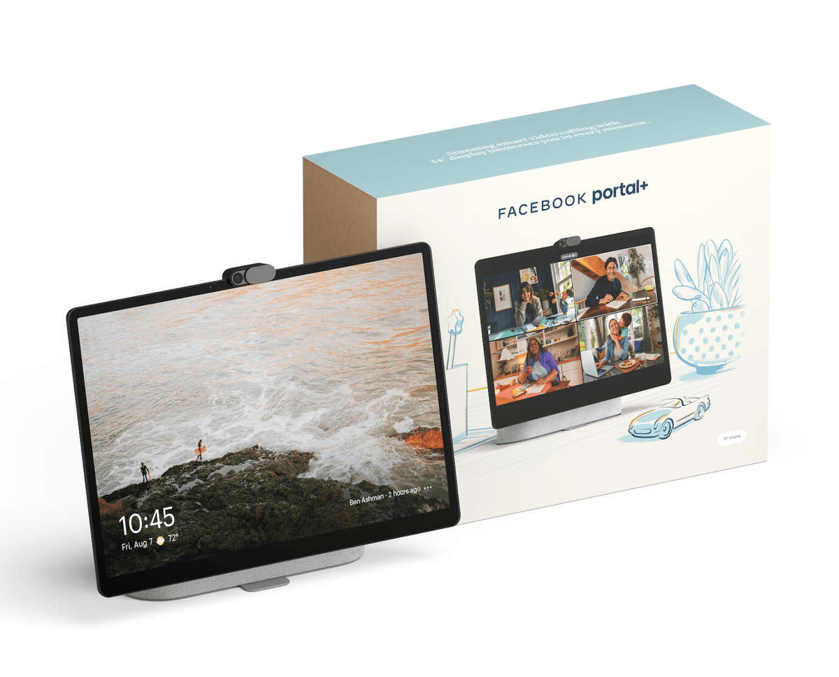 Meta Portal Plus - Smart Video Calling 14 Touch Screen with Stereo Speakers - Brand New Open Box