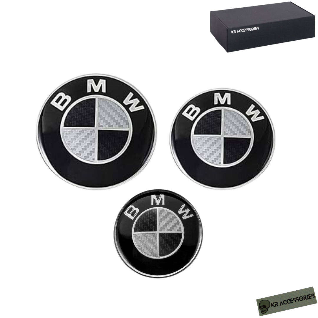 KR Aftermarket Bonnet, Boot & Steering Wheel Emblem / Logo: BMW E46