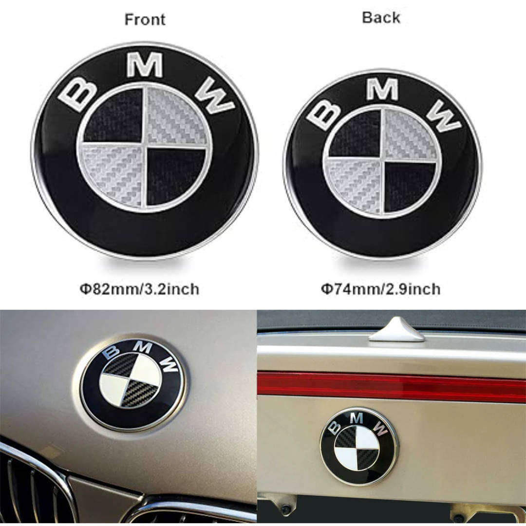 KR Aftermarket Bonnet, Boot & Steering Wheel Emblem / Logo: BMW E46