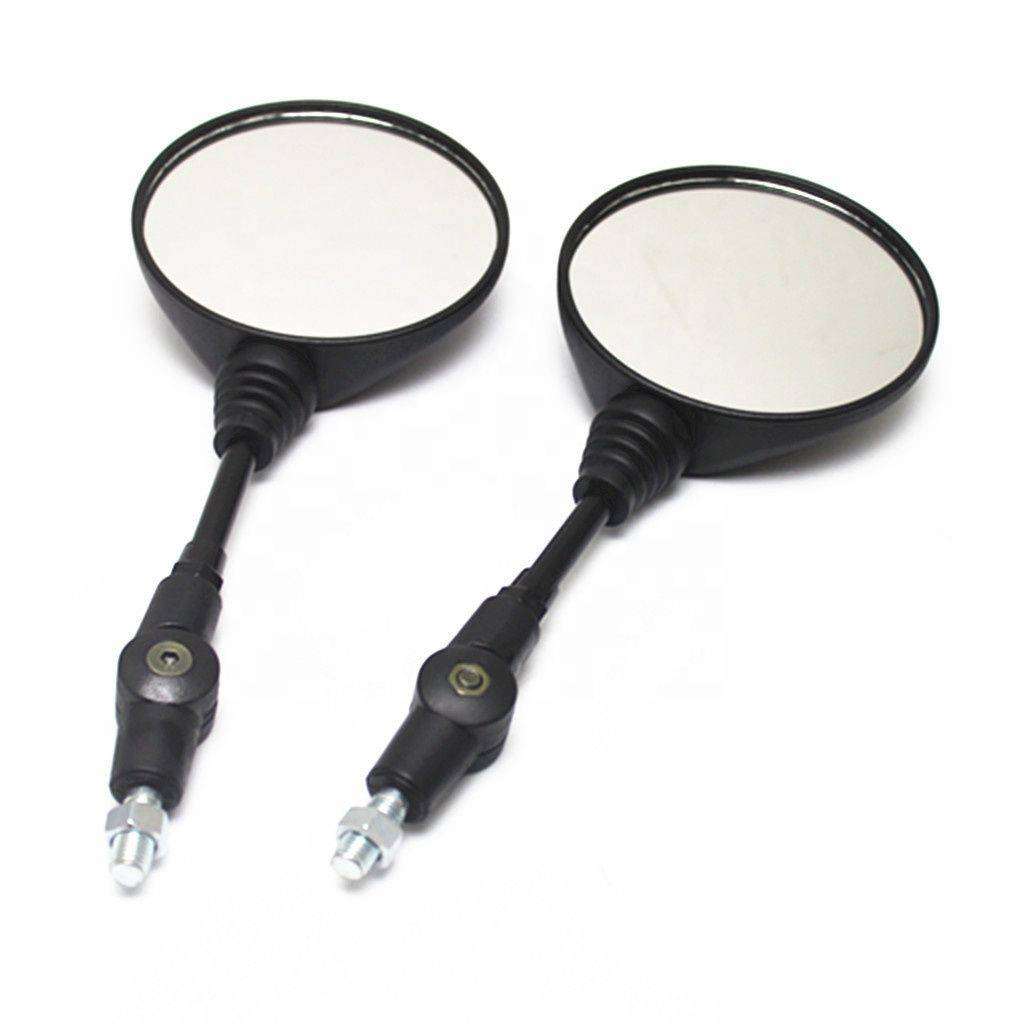 KR Universal Motorcycle Round and Foldable Mirror Set 10mm