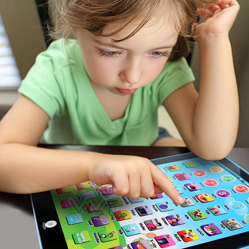 Interactive Educational Learning Tablet Touch Capabilities with Words Numbers Alphabet Music