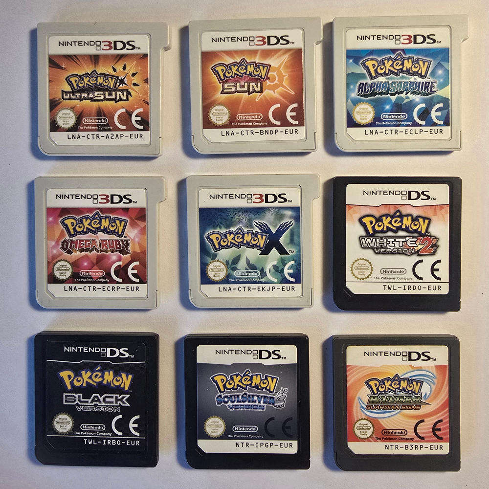 Pokémon Bundle - 9 Nintendo DS & 3DS Games