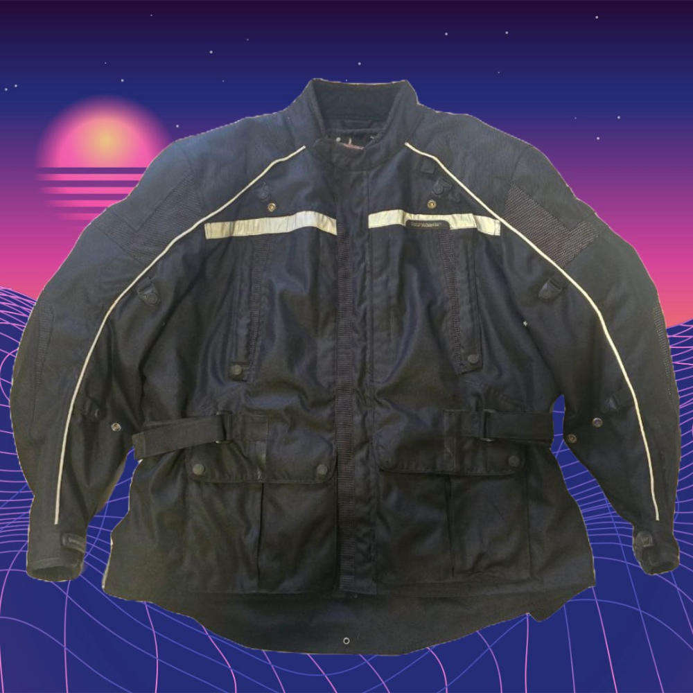 Tourmaster Transition 3.0 Textile Motorcycle Jacket, Men's 3XL - Black/Gunmetal GreyReflective