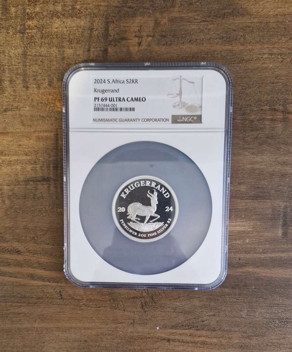 2024 South Africa 2oz Silver Krugerrand (PF 69 UC)