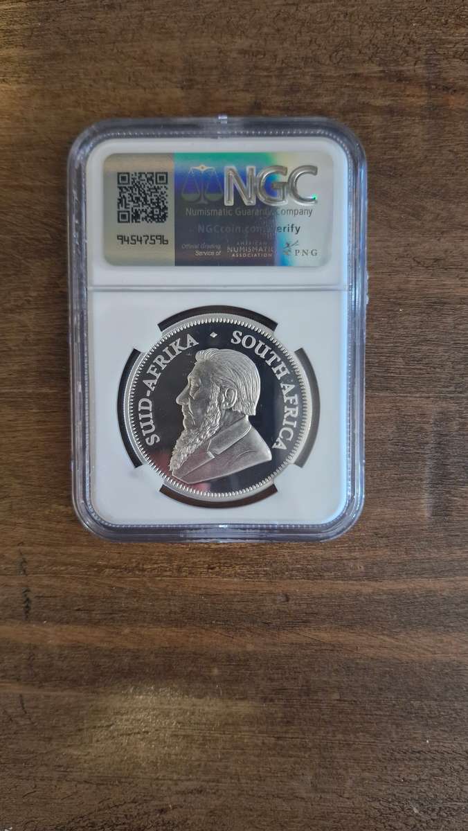 2022 Big 5 Series ll S. Africa 1oz Silver Krugerrand (PF 69 UC, Rhino Privy)