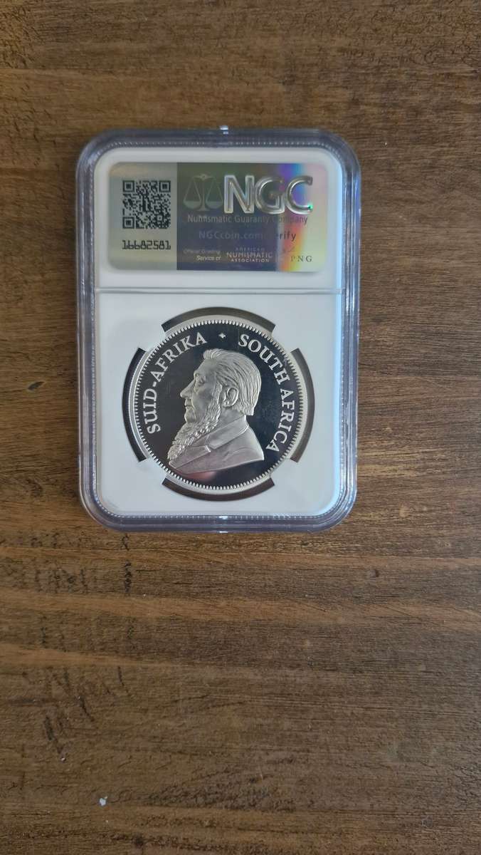 2022 Big 5 Series ll S. Africa 1oz Silver Krugerrand (PF 69 UC, Lion Privy)