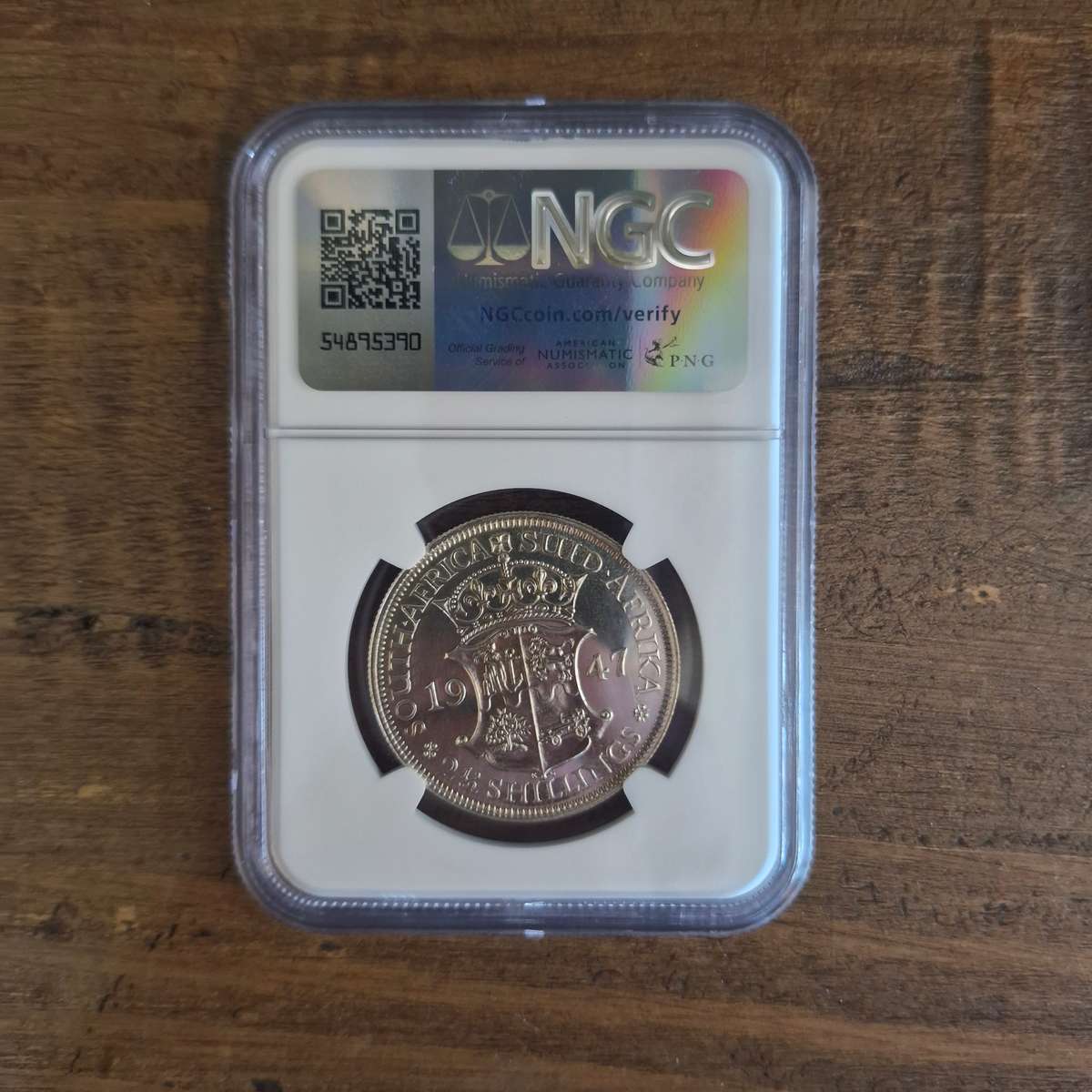 1947 South Africa 2.5 Shilling - PF 61