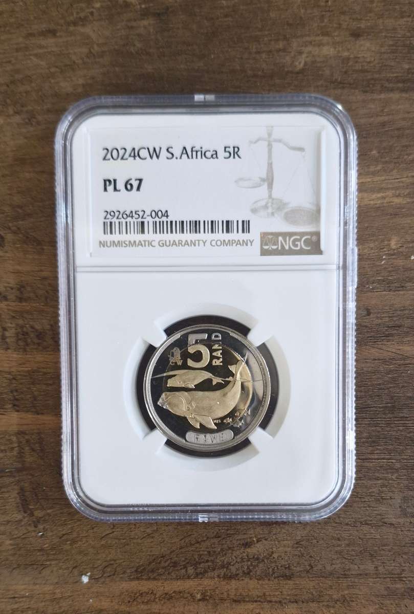 2024 South Africa R5 Coin World Privy Oom Paul Press (PL 67)