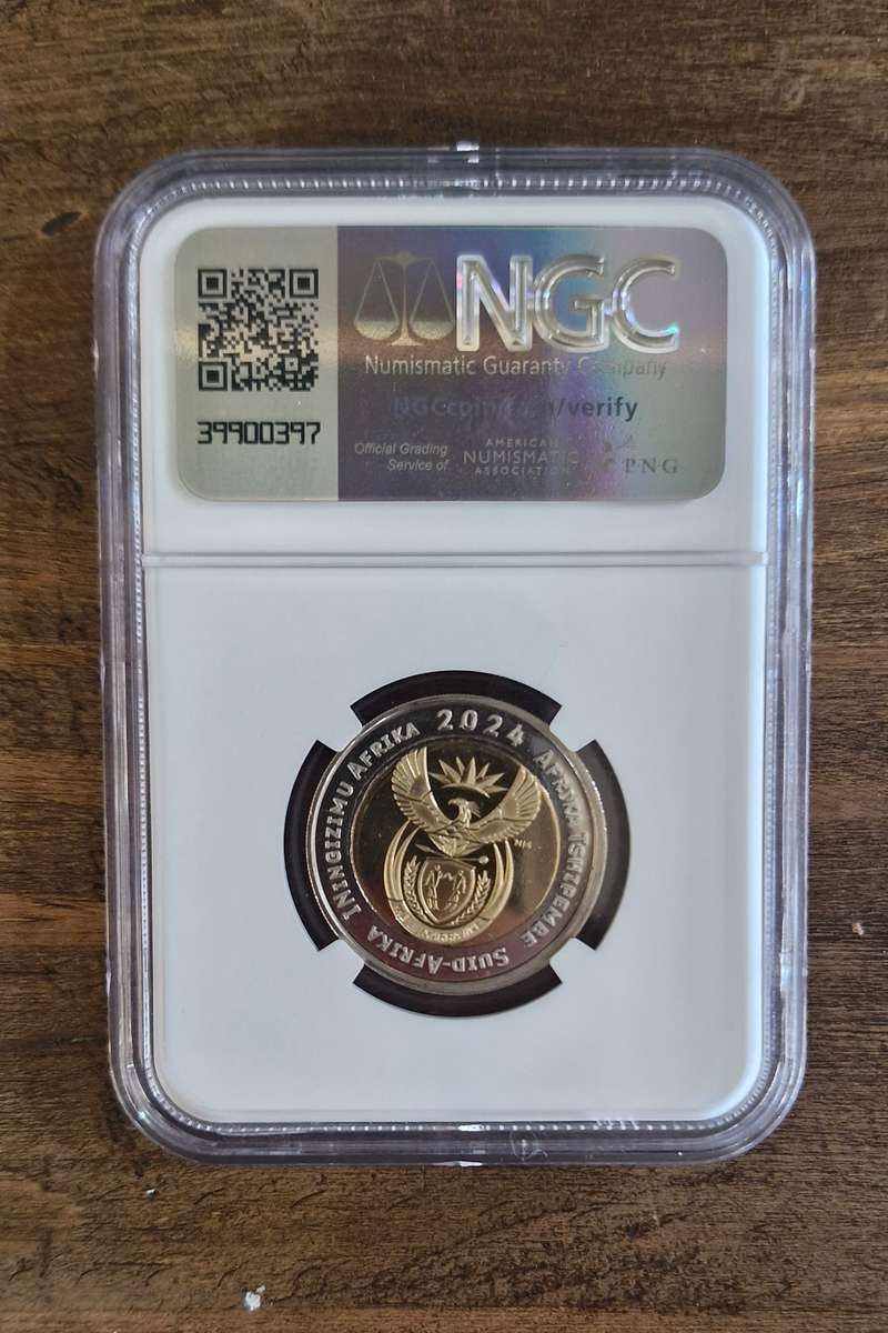 2024 South Africa R5 Coin World Privy Oom Paul Press (PL 67)