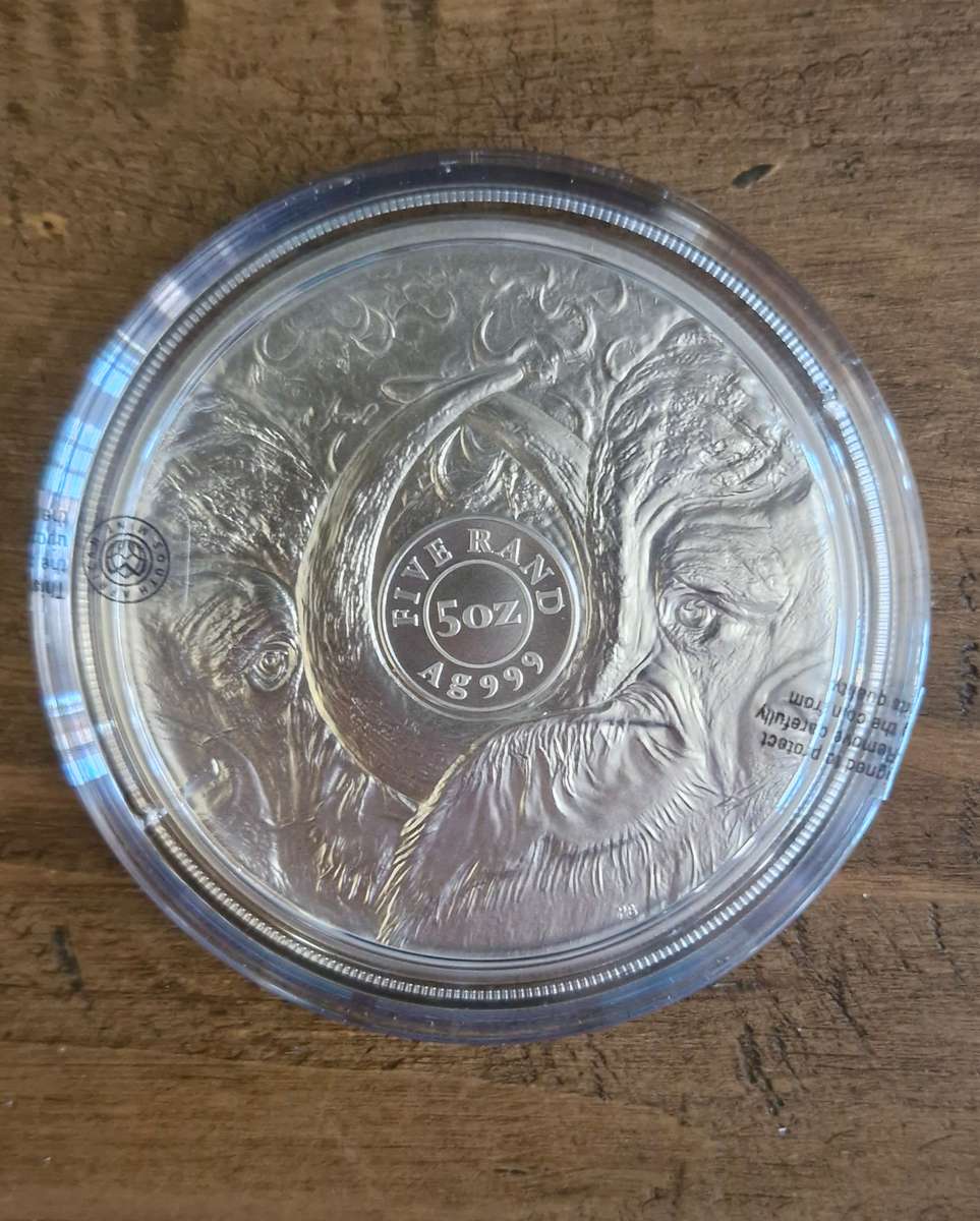 2022 Africa's Big Five - Buffalo R5 5oz Fine Silver Brilliant Uncirculated (Series ll )