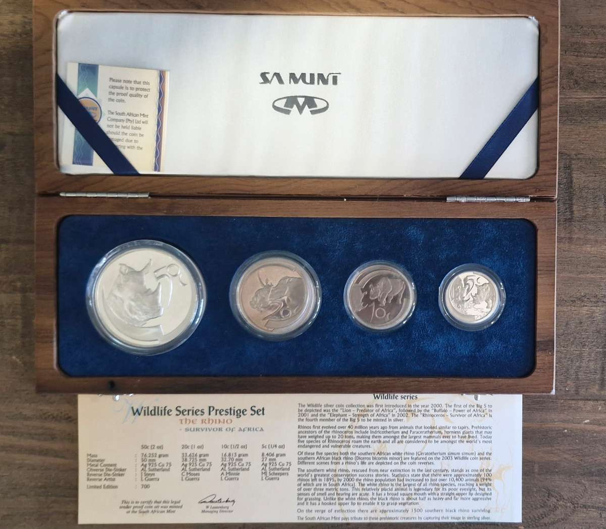 2003 Wildlife Series Prestige Set (The Rhino)