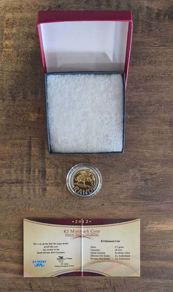 2012 R5 Mintmark coin (Oom Paul)