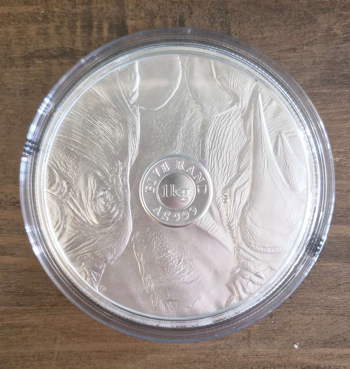 2022 Big Five Series ll R5 1KG Fine-Silver Brilliant Uncirculated Coin (Rhino)