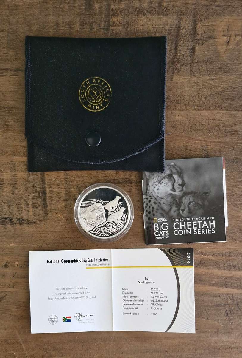 2016 R2 Sterling Silver National Geographics Big Cat Initiative (Cheetah)