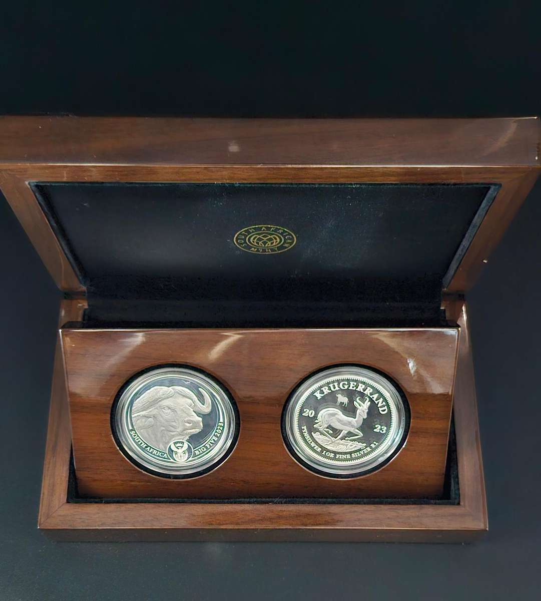 2023 1oz Silver Krugerrand Buffalo Privy Mark and 1 oz Silver Buffalo Combo Set Series II