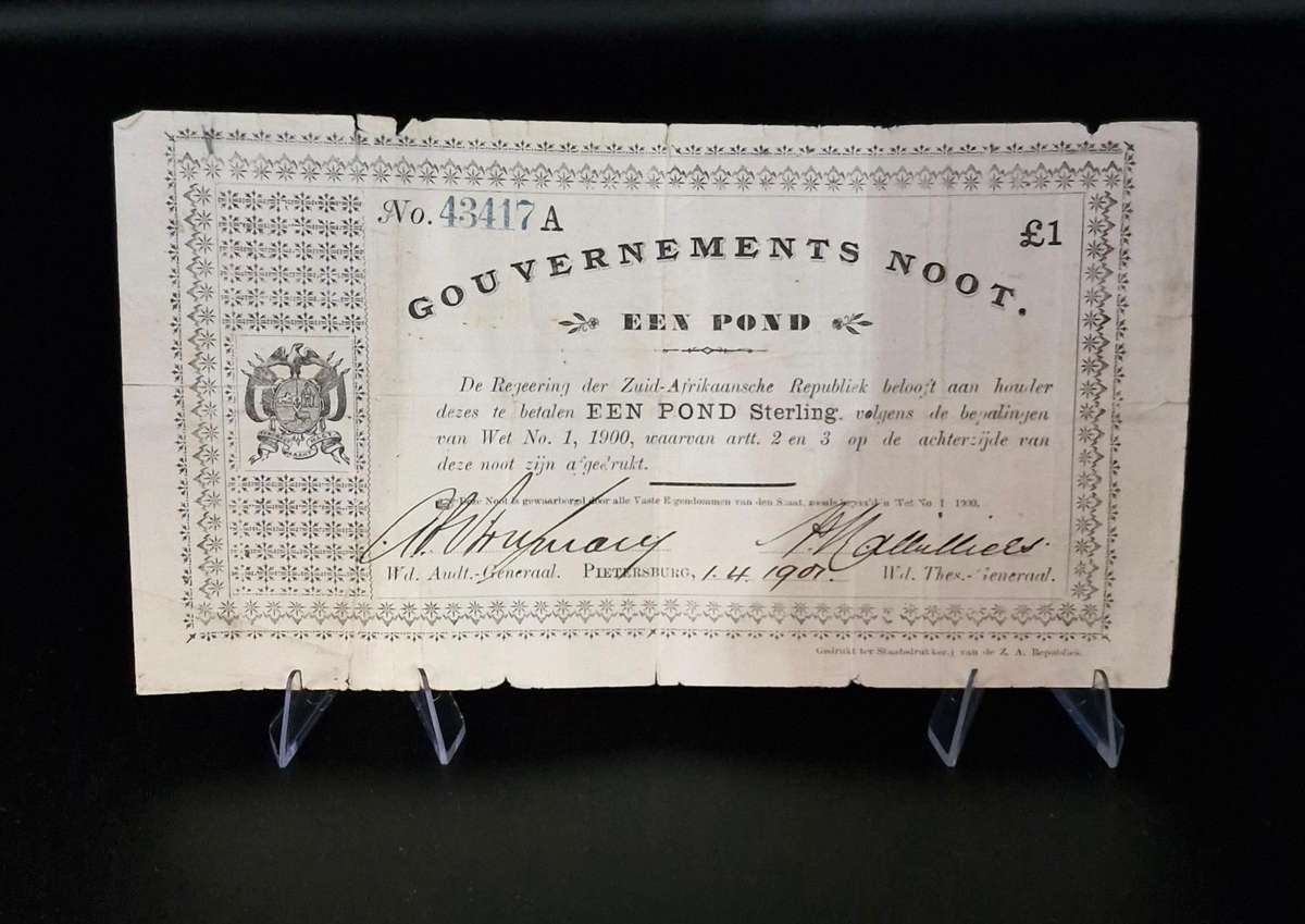 1901 Gouvernments Noot 1 Pound (Pietersburg)