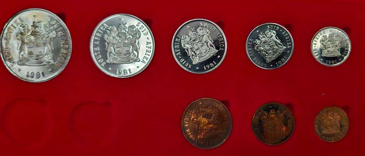1981 South African Short Proof Set (Original SA Mint Box)
