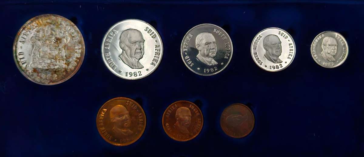 1982 South African Proof Set (Original SA Mint Box)