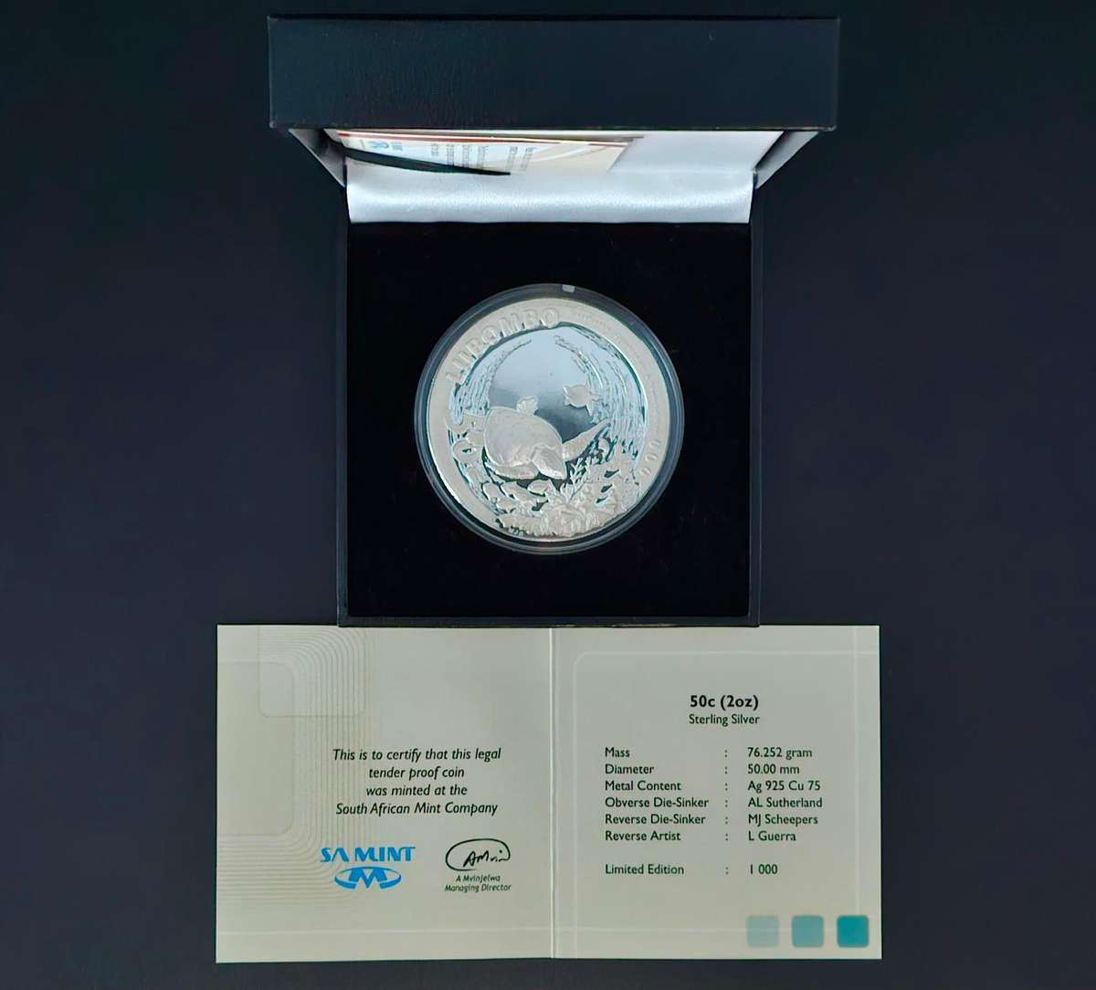 2010 Peace Parks Series - Lubombo 2oz Silver 50c