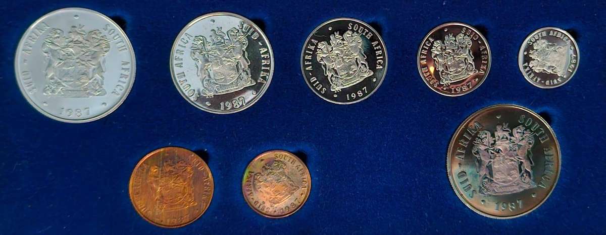 1987 South Africa Proof Set (Original SA Mint Box)