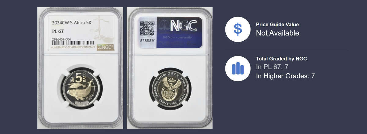 2024 South Africa R5 Coin World Privy Oom Paul Press (PL 67)