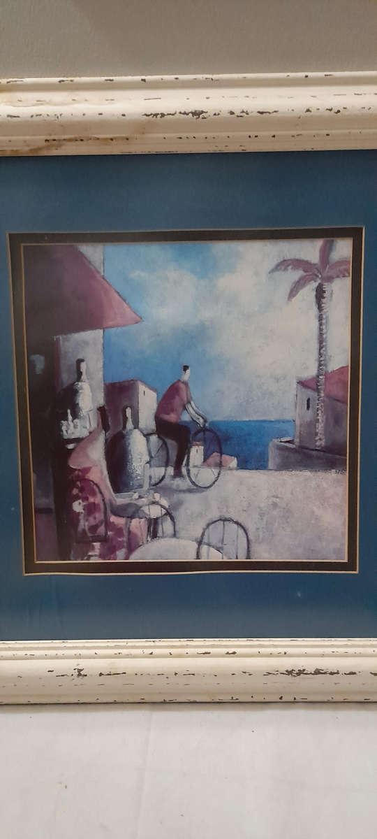 Bar y Bicicleta (Bar and Bicycle) by Didier Lourenco Print