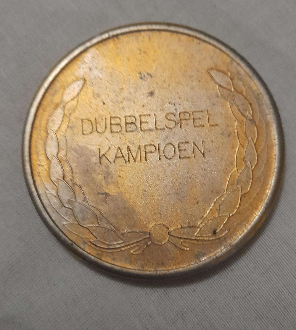 Old SAPS Medal - Dubbelspel Kampioen