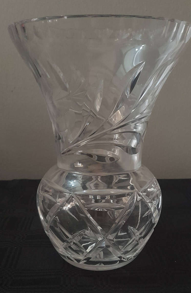 Cut Crystal Vase