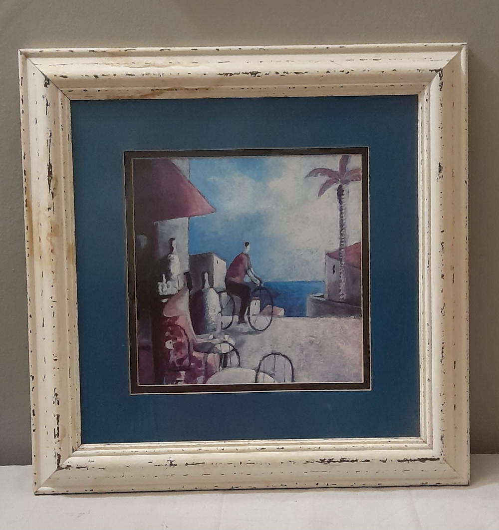 Bar y Bicicleta (Bar and Bicycle) by Didier Lourenco Print