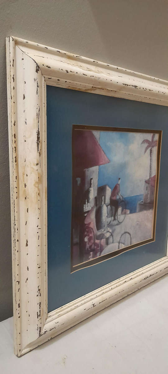 Bar y Bicicleta (Bar and Bicycle) by Didier Lourenco Print