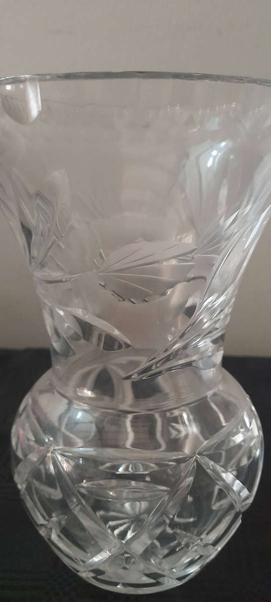 Cut Crystal Vase