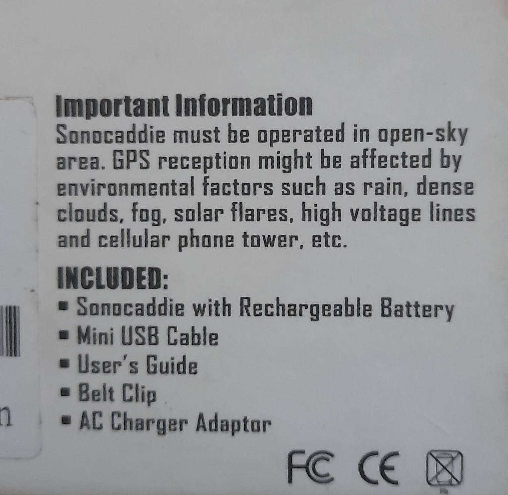 Sonocaddie V100 Golf GPS