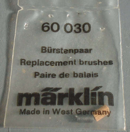 MARKLIN HO SCALE - 60 030 REPLACEMENT BRUSH, IN PKT