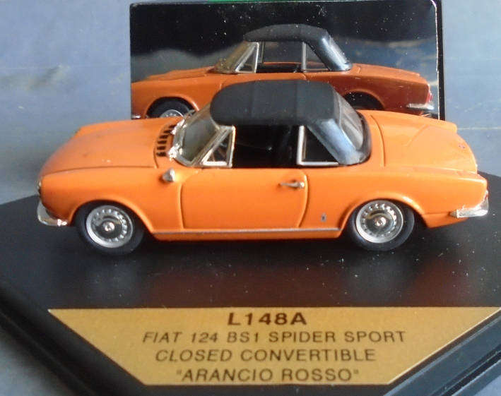 VITESSE 1/43 SCALE - FIAT 124 SPIDER SPORT CLOSED CONVERTABLE, BOXED