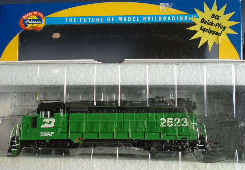 ATHEARN HO SCALE - BN GP35 DIESEL LOCO, DCC READY, BOXED