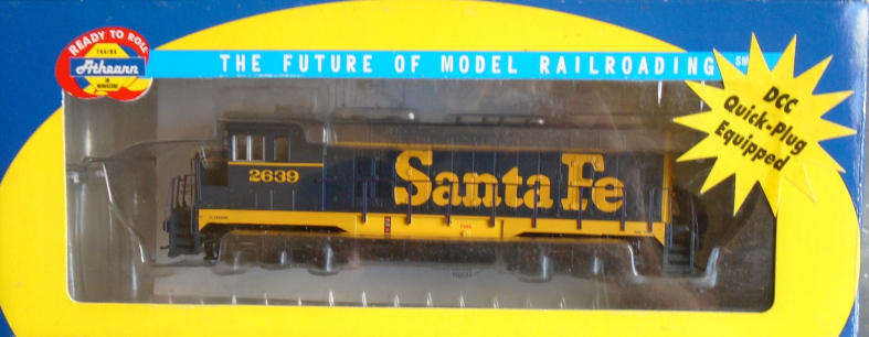 ATHEARN HO SCALE - SANTA FE CF7 DIESEL LOCO, BOXED, DCC READY R950.00