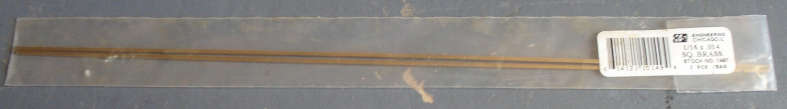 K&S ENGINEERING - 1/16" X .014" X 300mm SQUARE BRASS