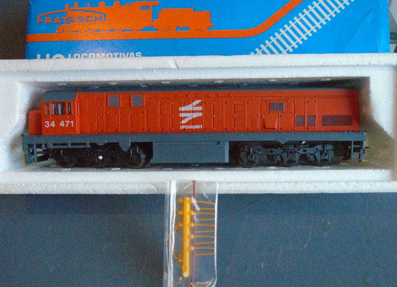 FRATESCHI HO SCALE - SPOORNET CLASS 34 DIESEL LOCO, BOXED