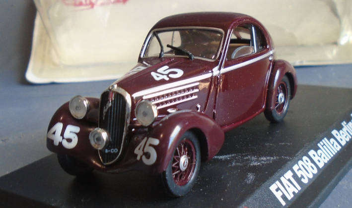 HACHETTE 1/43 SCALE - 1936 FIAT 508 BALLILA , BOXED