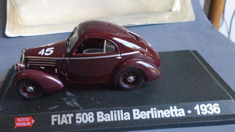 HACHETTE 1/43 SCALE - 1936 FIAT 508 BALLILA , BOXED