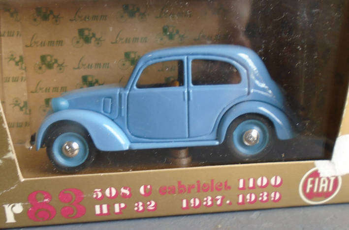 BRUMM 1/43 SCALE - FIAT 508 1100 SEDAN, BOXED